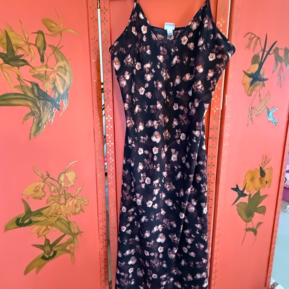a new day Floral Black Dress